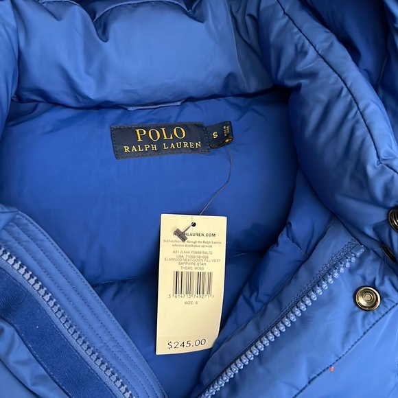 NWT Polo Ralph Lauren Elmwood Down Vest in Sapphire Star Blue - Picture 4 of 16